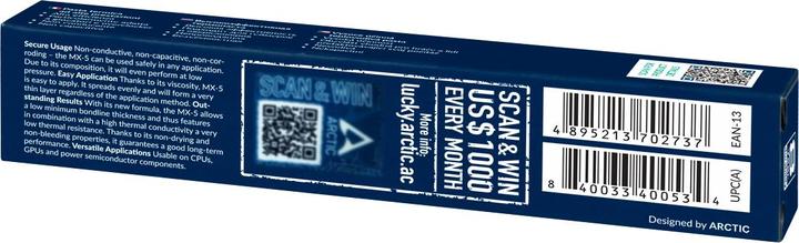 Actual product image Arctic Thermal compound MX-5 CN (15.60 W/m K, 4 g)