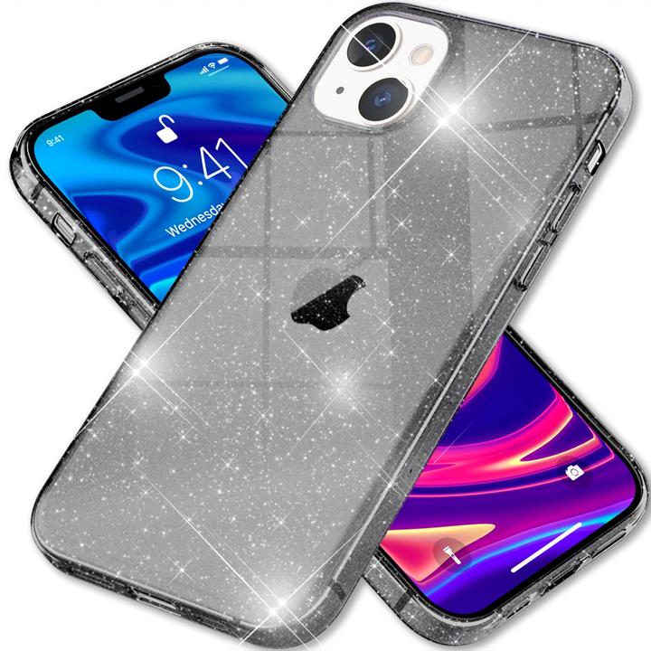 Produktbild Nalia Klare Glitzer Silikon Hülle (Apple iPhone 13 mini)