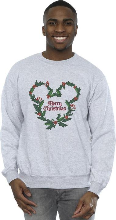 Immagine prodotto Disney Mickey Mouse Merry Christmas Holly Felpa Uomo (S)