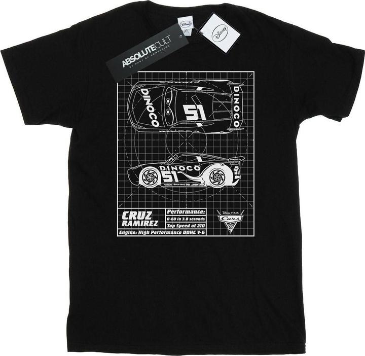Immagine prodotto Disney Cars Cruz Ramirez Blueprint Maglietta Uomo (XL)