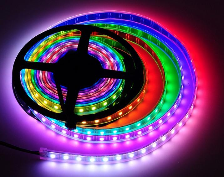 Actual product image OEM APA102 (DotStar) LED-Strip 60 LED/Meter 1 meter