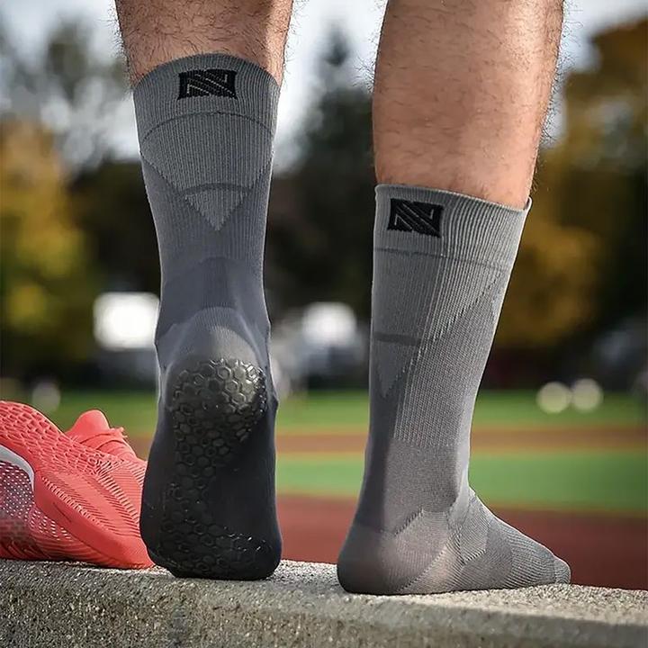 Image du produit NovoSoxx Fussballsocken Gr. 42-47 Grip Socken Fussball Strümpfe GripSoxx Grau (42 - 47)
