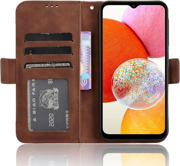 Produktbild Cover-Discount Galaxy A15 - Etui mit vielen Kartenfächer braun (Samsung Galaxy A15)