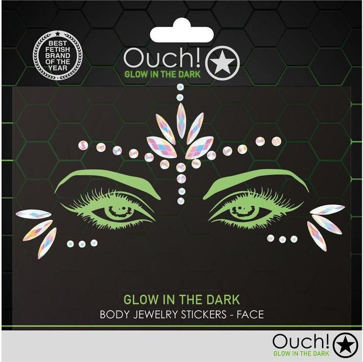 Productafbeelding Ouch! Lichaamssieraden Stickers - Gezicht - Glow in the Dark