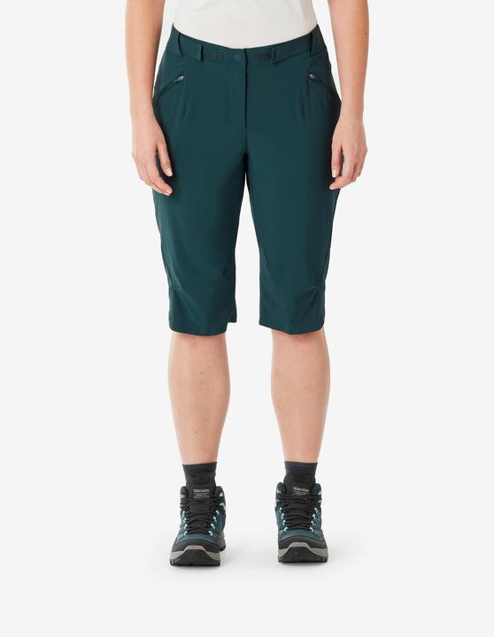 Quechua Women’s Hiking Capri Pants - MH500 - Green