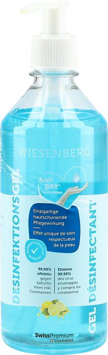 Produktbild Wiesenberg Hand Desinfektionsgel Fresh Lemon Gel (500 ml)