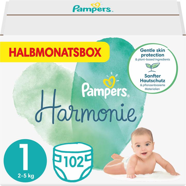 Produktbild Pampers Harmonie (Gr. 1, Halbmonatsbox, 102 Stück)
