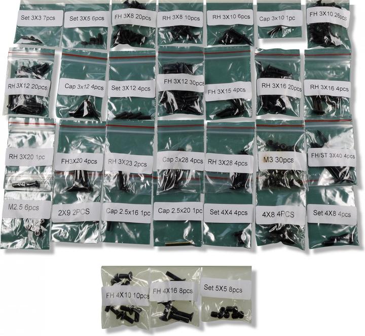 Actual product image Carson Virus 4.0 screws set