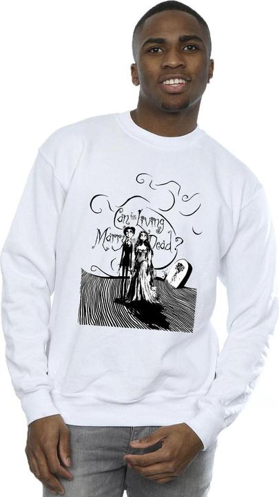 Actual product image Corpse Bride Mens Marry The Dead Sweatshirt (4XL)