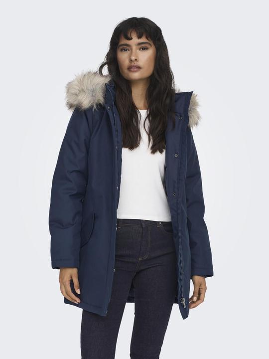 Immagine prodotto Only Cappuccio con bordo in pelliccia sintetica staccabile Giacca Parka (XS)