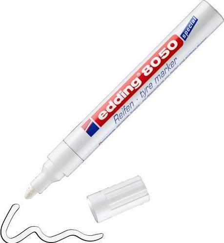 Actual product image Edding Tyre marker 8050 (White, Blue, Red, 4 mm, 1 x)