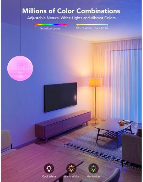 Actual product image Govee Smart Light Bulb (E27, 9 W, 1200 lm, 1 x, F)