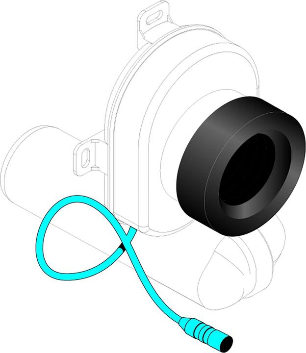 Image du produit Laufen Siphon daspiration, avec capteur, DN50, pour urinoir Caprino Plus H842065, H8958240000001 (Siphon aspirant)