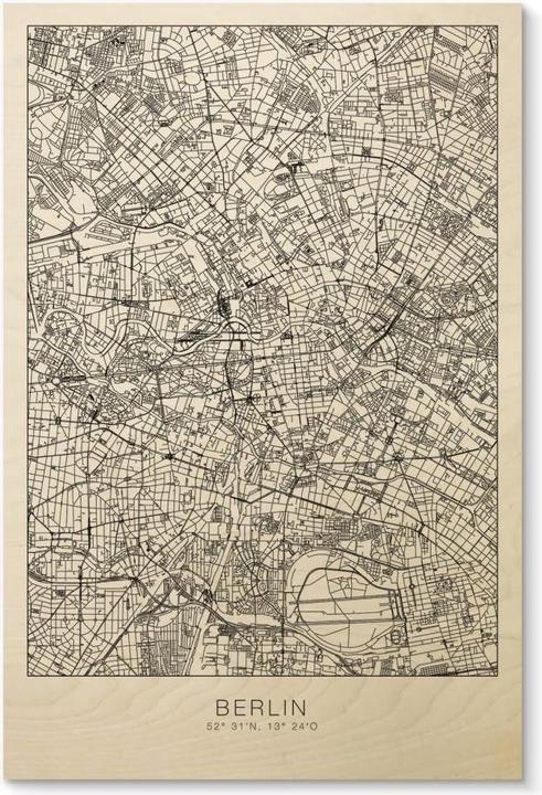 Actual product image Trenddeko City map Berlin (30 x 45 cm)