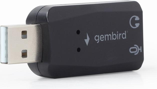 Immagine prodotto Gembird SC-USB2.0-01 - USB 2.0 - 2 x 3.5mm - Nero (USB 2.0)