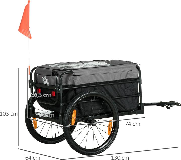 Produktbild Homcom Lastenanhänger mit Stahlrahmen
