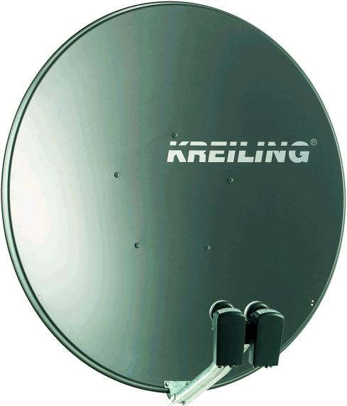 Kreiling KR AE 100 MULTI - 12.75 GHz - 40,9 dBi - Grau - Galvanisiertes Stahl (Flachantenne, 40.90 dB, DVB-S / -S2)