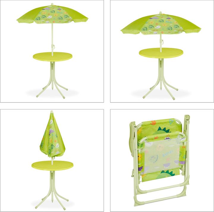 Actual product image Relaxdays Kid?s Furniture Set, Folding Chairs & Table