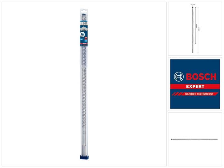 Actual product image Bosch Professional Zubehör EXPERT SDS max-8X 2608900235 hammer drill 1 piece 22.00mm total length 720mm 1pc... (22 mm)
