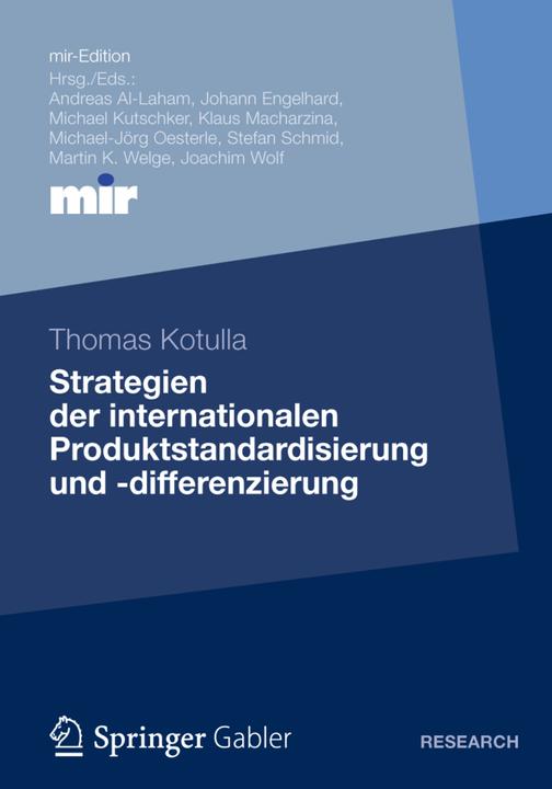Immagine prodotto Strategien der internationalen Produktstandardisierung und -differenzierung (Thomas Kotulla, 2012)