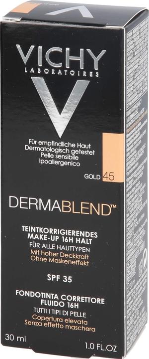 Actual product image Vichy Dermablend Complexion Correcting Make-up (45 Gold)