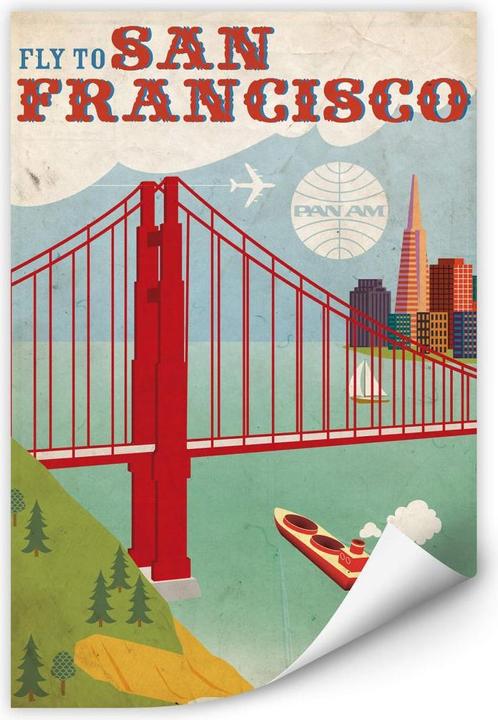Produktbild Fly to San Francisco (20 x 30 cm)