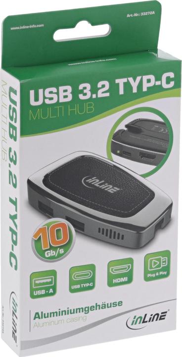 Actual product image InLine Multifunction Hub USB 3.2 Gen.2 (USB-C, 4 Ports)