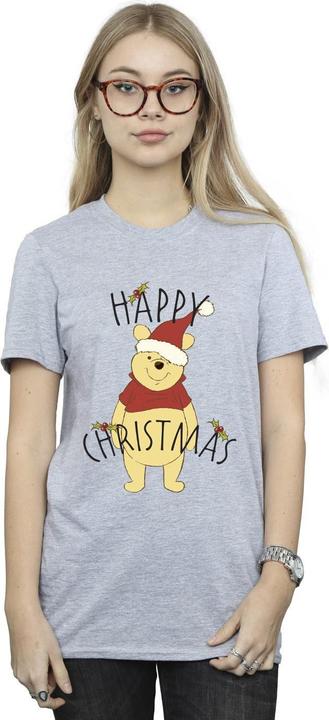 Produktbild Disney Winnie The Pooh Happy Christmas Holly TShirt (XXL)