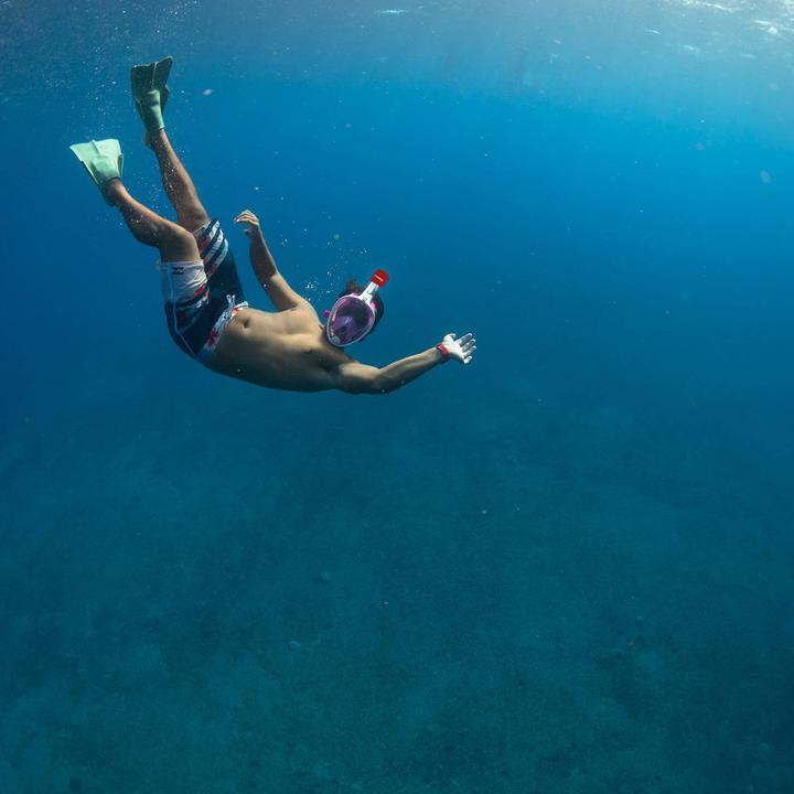 Immagine prodotto Caruba Maschera Snorkel integrale Swift pieghevole + supporto per Action Cam (rosa L/XL)