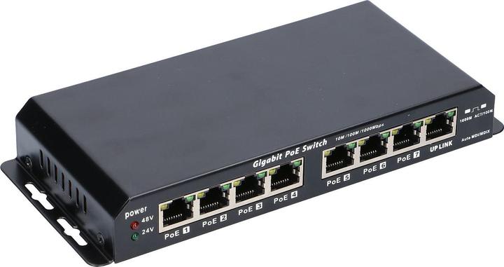 Image du produit Extralink EX.1025 network switch Unmanaged L2 Gigabit Ethernet (10/100/1000) Power over Ethernet (8 Ports)