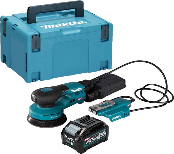 Makita BO 003 CGM101 Levigatrice rotorbitale a batteria 40 V max. 125 mm 3,0 mm di corsa Brushless + 1x (Levigatrici rotorbitali)