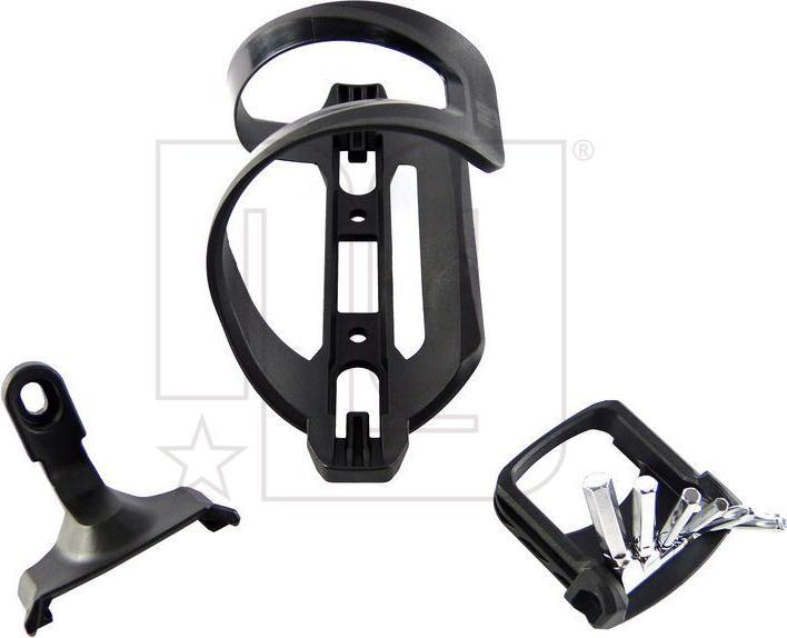 Actual product image NG Sports Cumeen Side Entry Bottle Cage + Jeera Adaptor + Multitool, black