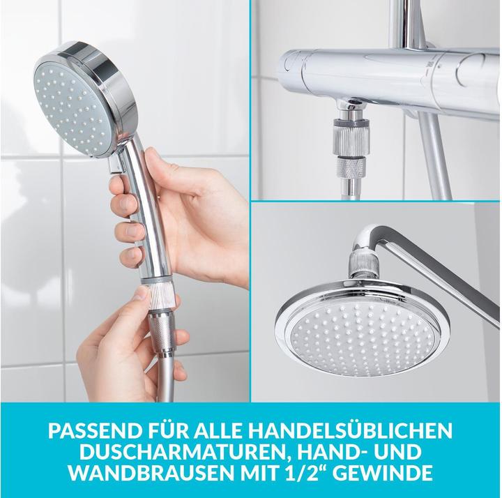 Image du produit Puregreen Régulateur d'eau pour douche, chromé, réglable