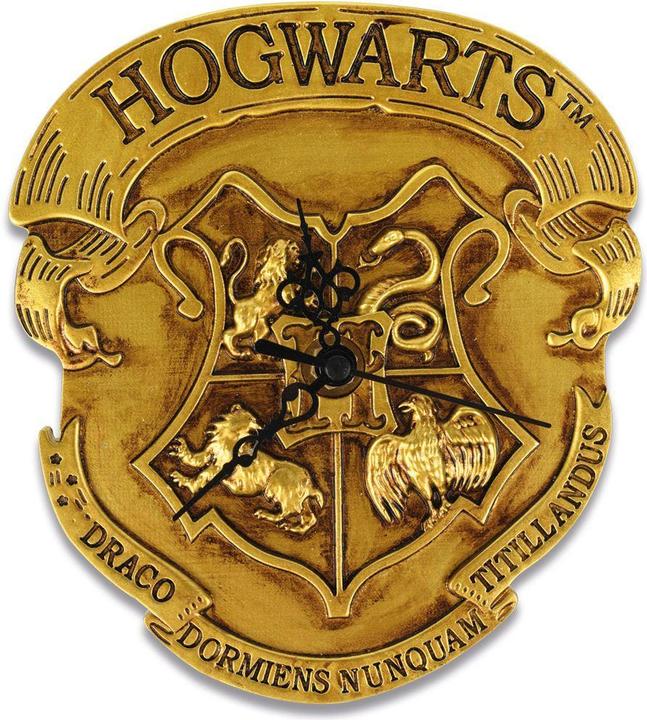 Actual product image Hogwarts crest wall clock