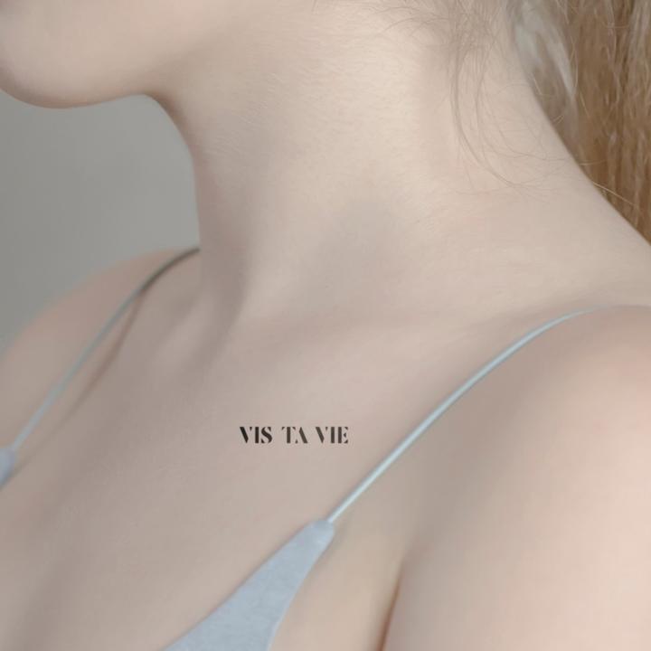 Actual product image minink Temporary tattoo - VIS TA VIE