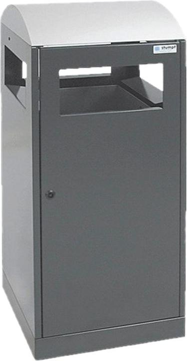 Actual product image Waste collector for outdoor areas, capacity 90 l, charcoal. (90 l)