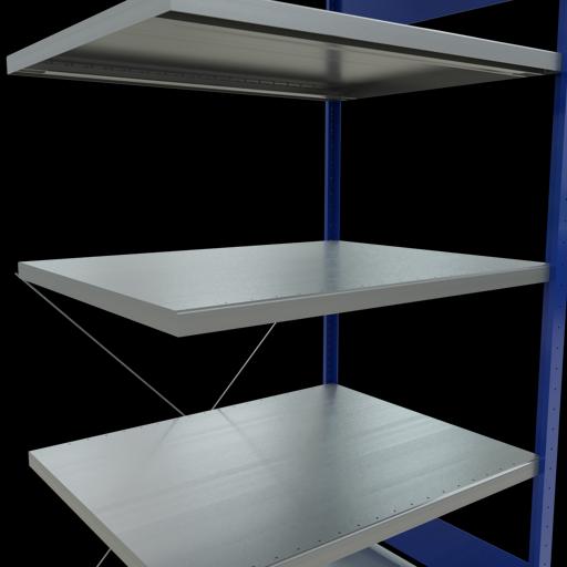 Produktbild Schulte Lagertechnik Stecksystem Anbauregal MULTIplus250 mit Kreuzstrebe
