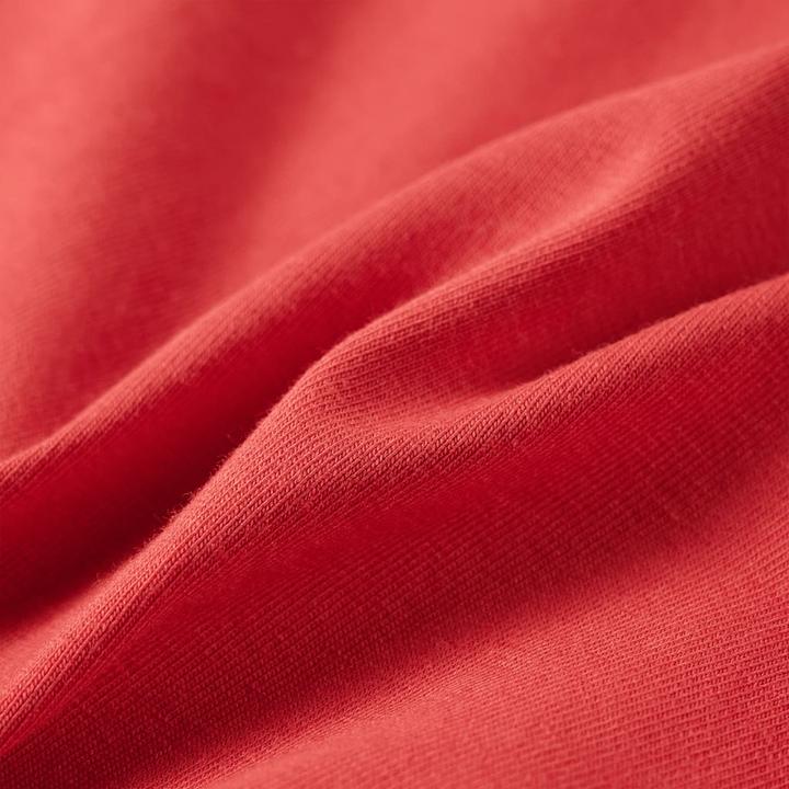 Actual product image VidaXL Children's long-sleeved shirt dark red 92,Material: 95 % cotton. 5 (92)