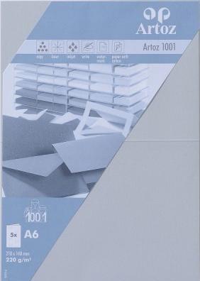 Immagine prodotto Artoz 1001 carte grigio chiaro (A6, 220 g/m², 5 x)