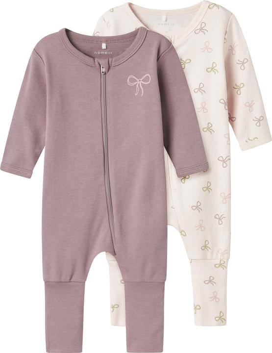 Produktbild Name it Nbfnightsuit 2p Zip Ff Pink Bow Noos (62)