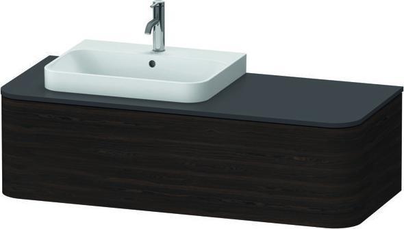 Actual product image Duravit Happy D.2 Plus Vanity unit for wall-mounted bracket, 1300x550 mm, 1 pull-out, for top-mounte (130 x 55 x 35.5 cm)