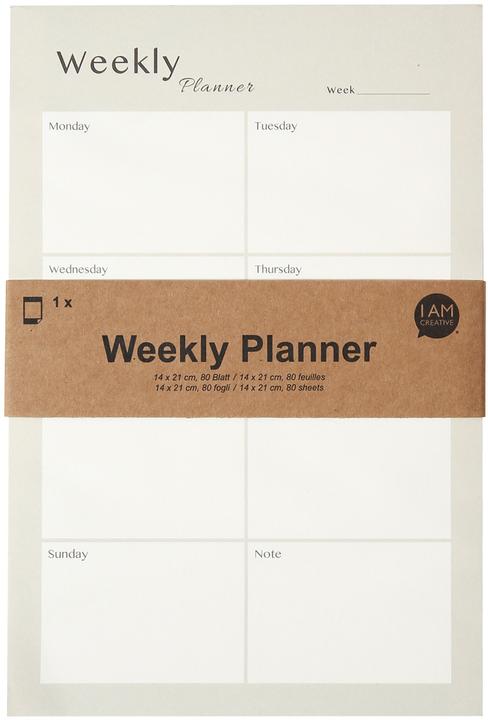 Immagine prodotto I Am Creative Planner settimanale verde (14 x 21 cm)