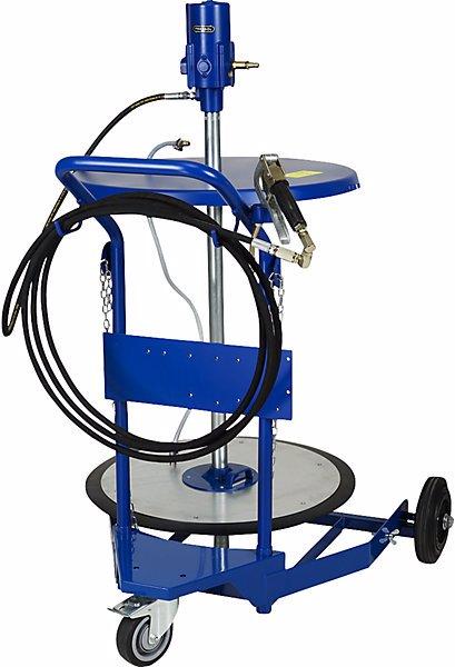 Pressol Grease drum truck, with pneumatic grease gun 50:1, for 200 kg containers.