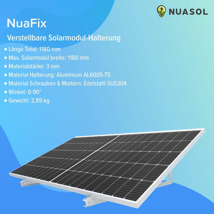 Actual product image Nuasol Adjustable bracket (Solar system mounting material)
