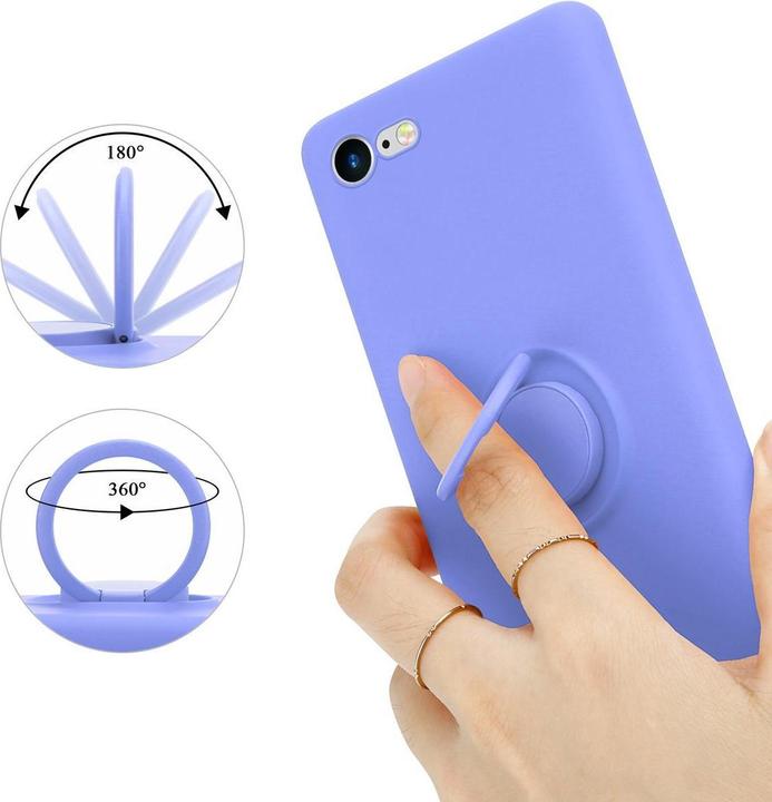 Produktbild Cadorabo TPU Liquid Ring Silicone Case Hülle (Apple iPhone 7, Apple iPhone SE (2nd Gen))