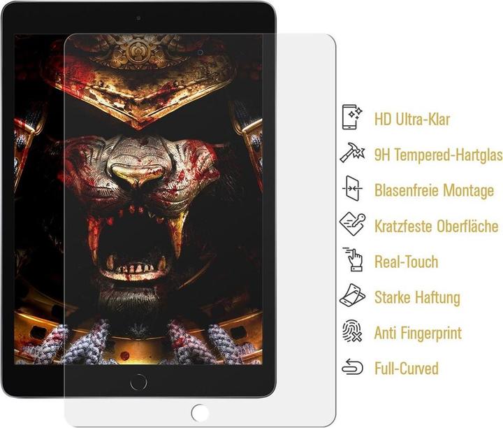 Actual product image Protectorking 2x real tempered 9H armoured glass 3D CLEAR (2 Piece, iPad 4)