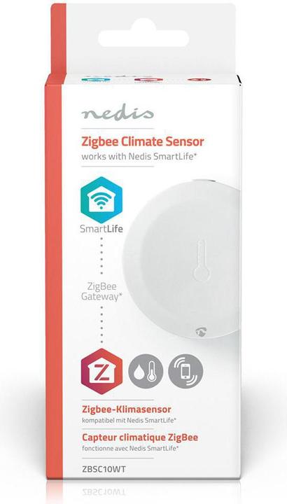 Immagine prodotto Nedis Smart Klimasensor ZBSC10WT | Zigbee 3.0 | Batteriebetrieben | Android™ / IOS | Weiss
