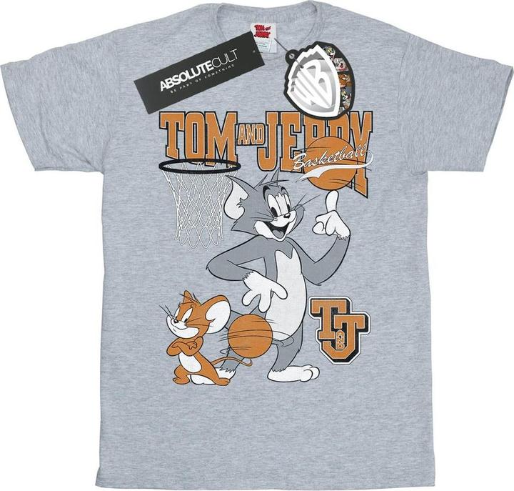 Immagine prodotto Tom & Jerry Spinning Basketball Maglietta Ragazze (116)