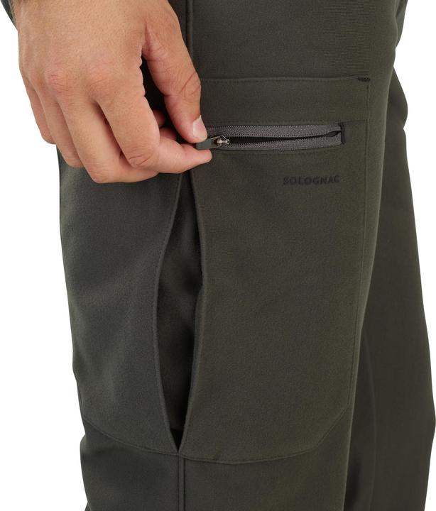 Immagine prodotto Solognac Pantaloni da caccia in pile caldi a basso rumore verde 100 (M)