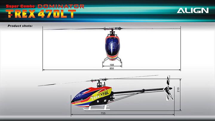 Immagine prodotto Align T-REX 470LT Dominator Combo